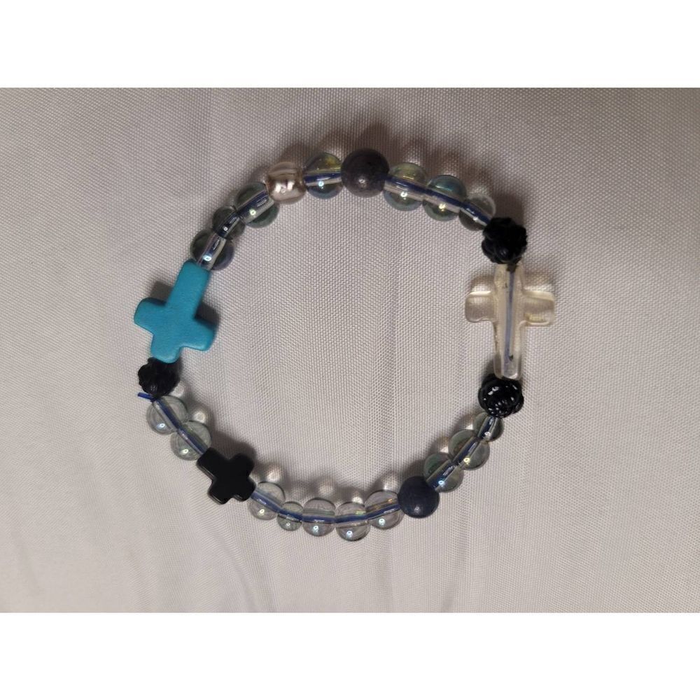 Unisex Cross charm  bracelet